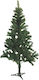 Christmas Green Tree with Plastic Base H210cm