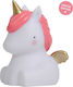 A Little Lovely Company Led Παιδικό Διακοσμητικό Φωτιστικό Unicorn Ροζ 8.5x12.5x10εκ.