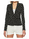Only Women's Waisted Blazer Black