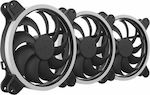 SilentiumPC Corona HP RGB 140mm 3-Pin / 4-Pin PWM Case Fan 3-pack