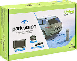 Valeo Σύστημα Παρκαρίσματος Αυτοκινήτου Park Vision με Κάμερα / Οθόνη και 4 Αισθητήρες σε Μαύρο Χρώμα