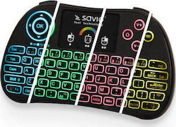 Savio KW-03 Wireless Keyboard with Touchpad with US Layout