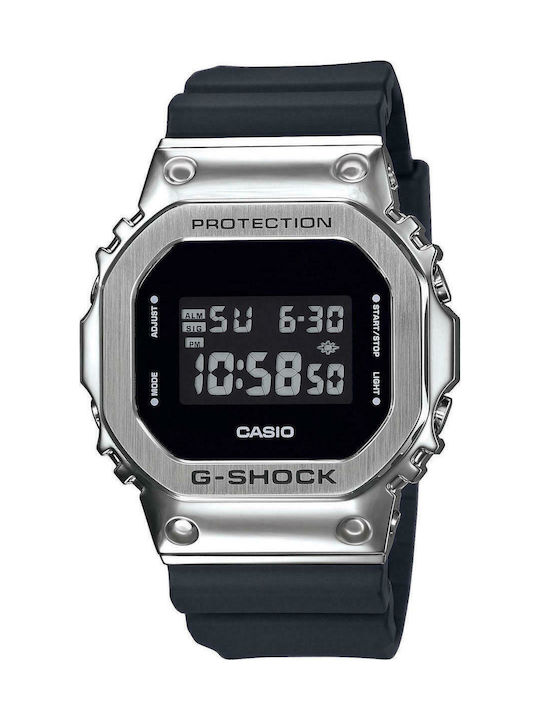 Casio G-Shock Ψηφιακό Ρολόι Χρονογράφος Μπαταρίας με Καουτσούκ Λουράκι σε Μαύρο χρώμα