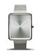 Bering Time Classic Γυναικείο Ρολόι 33mm Μπαταρίας με Ασημί Μεταλλικό Μπρασελέ