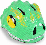 Byox Dino Παιδικό Κράνος για Ποδήλατο & Πατίνι Πράσινο με Ενσωματωμένο Φωτάκι LED