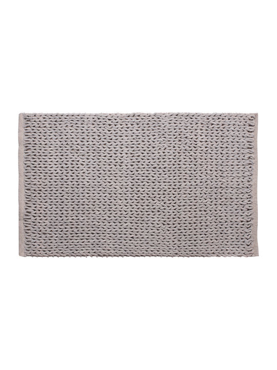 Silk Fashion Bath Mat Cotton Αλυσίδα 5206978154072 Grey 65x130cm