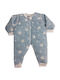 Ninetta Bebe Winter Sleeping Bag with Feet Stars Ciel with Detachable Sleeves