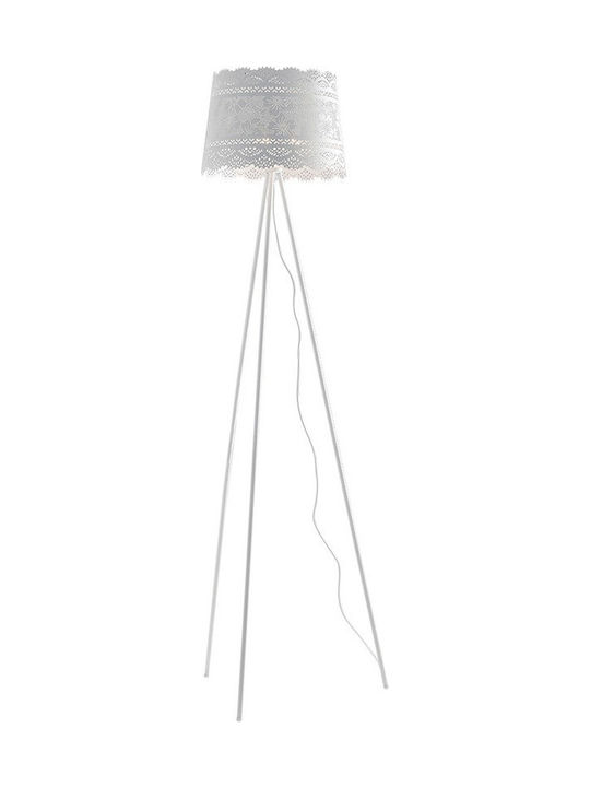 Fan Europe Cluny Floor Lamp H168xW40cm. with Socket for Bulb E14 White I-CLUNY-PT40