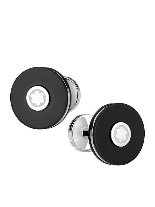 MontBlanc Мансети от Inox в Черен Цвят