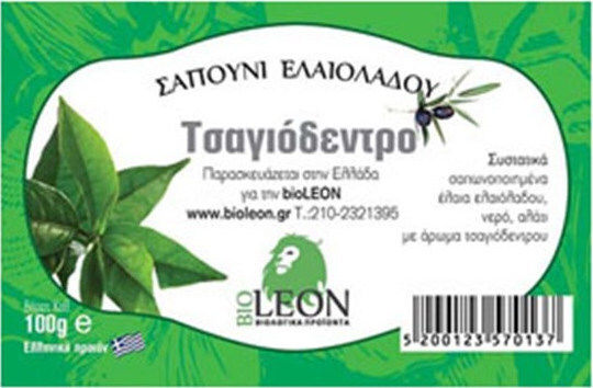 BioLeon Сапунено блокче с Масло от Маслина и Масло от Чаено Дърво 100гр
