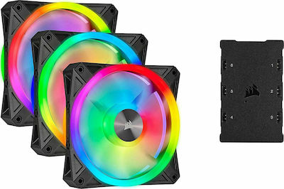 Corsair iCUE QL120 RGB 4-Pin PWM Case Fan 3-pack