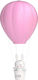 Led Kids Decorative Lamp Touch Αερόστατο Λαγουδάκι Pink 30cm