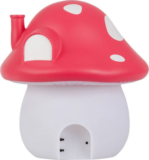 A Little Lovely Company LED Детско Декоративно Осветление Mushroom House Червен 17.5x17.5x19εκ.