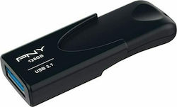 PNY Attaché 4 128GB USB 3.1 Stick Μαύρο