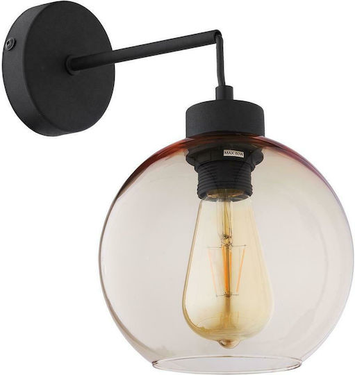 TK Lighting Cubus Modern Leuchte Wand mit Fassung E27 Schwarz 28.5x28cm