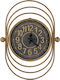 Zen Collection Wall Clock Metallic Bronze 43.5x60cm