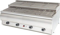 Vrettos Artemis C4 Grill LPG Wasser 28kW mit Abmessungen 120x70x47cm