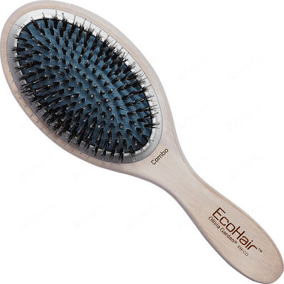 Olivia Garden EcoHair Combo Paddle Brush Hair for Hair Styling