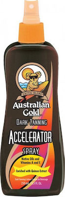 Australian Gold Dark Tanning Accelerator Spray Waterproof Ulei pentru Bronzare pentru Corp în Spray 250ml