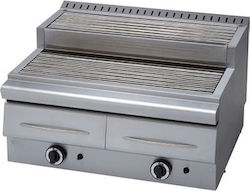 Panaritis 70 Grill LPG Wasser 18kW mit Abmessungen 80x70x34cm