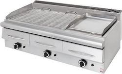 Panaritis GPS 3 2000 Grill LPG Wasser 27kW mit Abmessungen 115x63x34cm