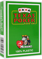 Modiano Texas Poker 2 Jumbo Τράπουλα Poker Πράσινη Modiano Texas Poker 2 Jumbo Τράπουλα Poker Πράσινη