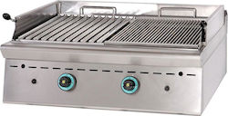 Sergas GR8S9 Grill LPG 20kW mit Lavastein & Abmessungen 80x90x38cm