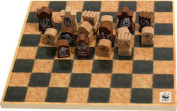 WWF Κοιλάδα του Κονγκό Σκάκι από Ξύλο με Πιόνια 20.5x20.5cm