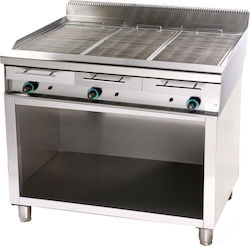 Sergas WG3 Grill LPG Wasser 27kW mit Basis & Abmessungen 127x65x94cm