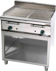 Sergas WG2S9 Grill LPG Wasser 30kW mit Basis & Abmessungen 87x90x94cm