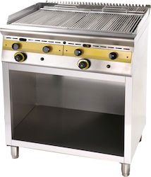 Sergas WG8S7 Grill LPG Wasser 18kW mit Basis & Abmessungen 80x75x85cm