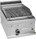 MBM GPL46 LPG Commercial Lava Stone Grill 7kW 40x60x27cm