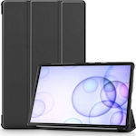 Slim Smart Flip Cover Δερματίνης Μαύρο (Galaxy Tab S6 10.5)