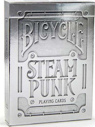 Bicycle Silver Steampunk Plasticized Collectable Card Deck Silver