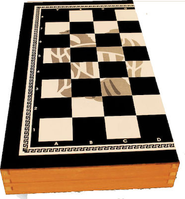 Argy Toys ΠΑΟΚ Σκάκι / Τάβλι από Ξύλο με Πούλια 50x50cm