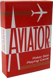 Aviator 1000906 Τράπουλα Poker Κόκκινη Aviator 1000906 Τράπουλα Poker Κόκκινη