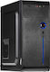 Akyga AK939 Midi Tower Κουτί Υπολογιστή Black/Blue