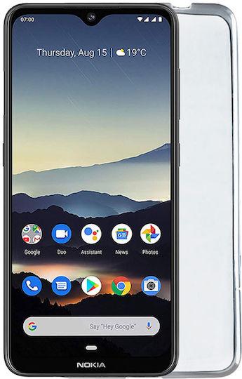 Volte-Tel Slimcolor Air Back Cover Σιλικόνης Διάφανο (Nokia 7.2)