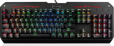 Modecom Volcano Hammer RGB Gaming Keyboard with Outemu Blue switches and RGB lighting (English US)