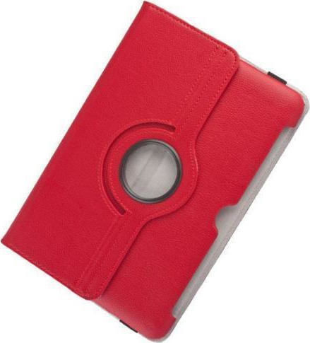 iNOS Rotating Flip Cover Red for Galaxy Tab 3 10.1