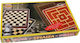 Next Backgammon/Chess /Draughts Wood with Checkers & Pawns 32x32cm