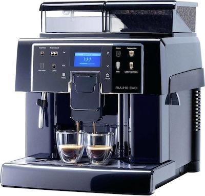 Saeco Aulika Evo Focus Mașină Espresso Automată 1400W Presiune 15bar pentru Cappuccino cu Râșniță Neagră