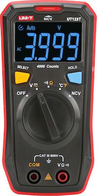 Uni-T Digital Pocket Multimeter with Buzzer with Measurement AC / DC / Resistor UT123T