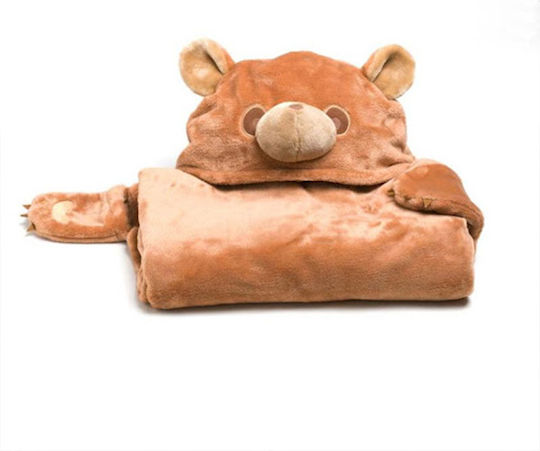 Kanguru Kanguru Fleece Blanket Brown 100x130cm
