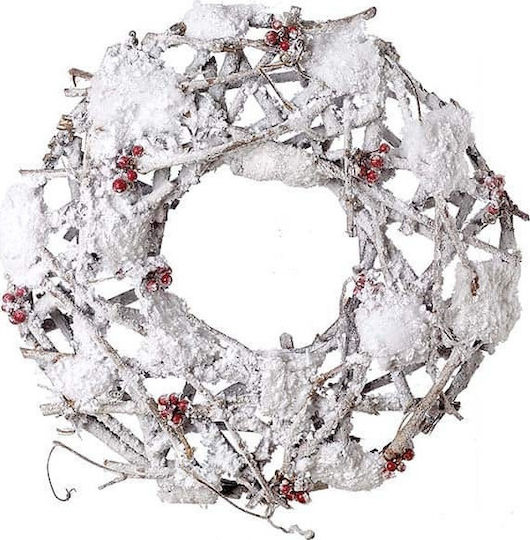 JK Home Decoration Christmas Wooden Decorative Wreath 38cm