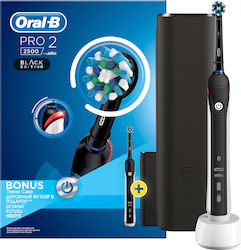 Oral-B Pro 2 2500 Black Edition Ηλεκτρική Οδοντόβουρτσα με Χρονομετρητή και Αισθητήρα Πίεσης