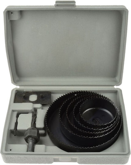 Geko Set Lochsägen mit Durchmesser von 64mm bis 127mm für Holz