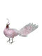 Lianos Christmas Plastic Figure Little bird Pink 41x41x36cm 2pcs