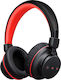 X3.0 Ασύρματα Bluetooth Over Ear Ακουστικά Μαύρα / Κόκκινα