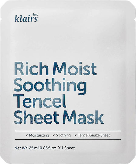 Dear, Klairs Rich Moist Soothing Sheet Mask 25ml
